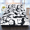 Black and White Panda Duvet Cover