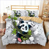 Panda on its branch Duvet Cover