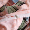 Pink Butterfly Double Duvet Cover