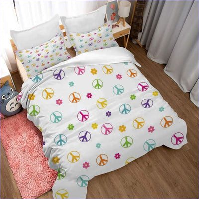 Peace and Love Duvet Cover