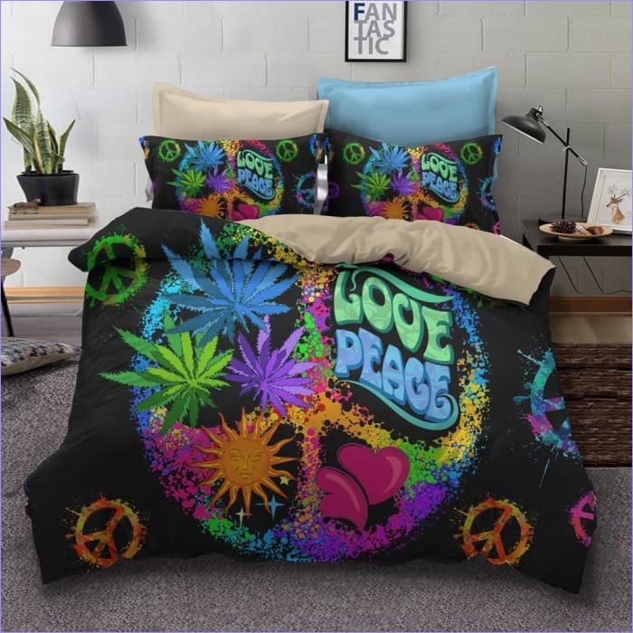 Peace and Love Duvet Cover