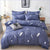 Navy Feather Duvet Cover