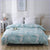 Blue Feather Duvet Cover