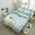 Green Feathers Duvet Cover