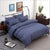 Navy and White Striped Duvet Cover