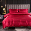 Red Striped Duvet Cover