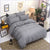 Gray Striped Duvet Cover