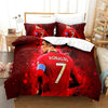 Red Ronaldo Duvet Cover