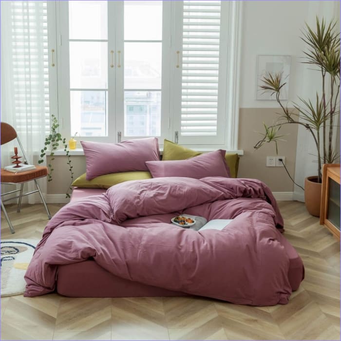 Dark Pink Duvet Cover