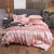 Pink Satin Duvet Cover