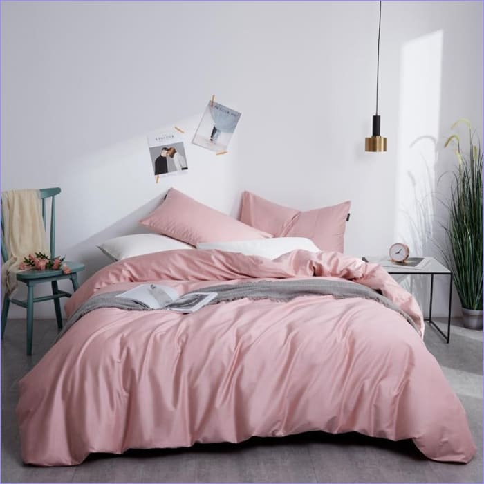 Plain Pink Duvet Cover