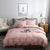 Pink and Gray Duvet Cover