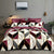 Red, White and Gray Duvet Cover