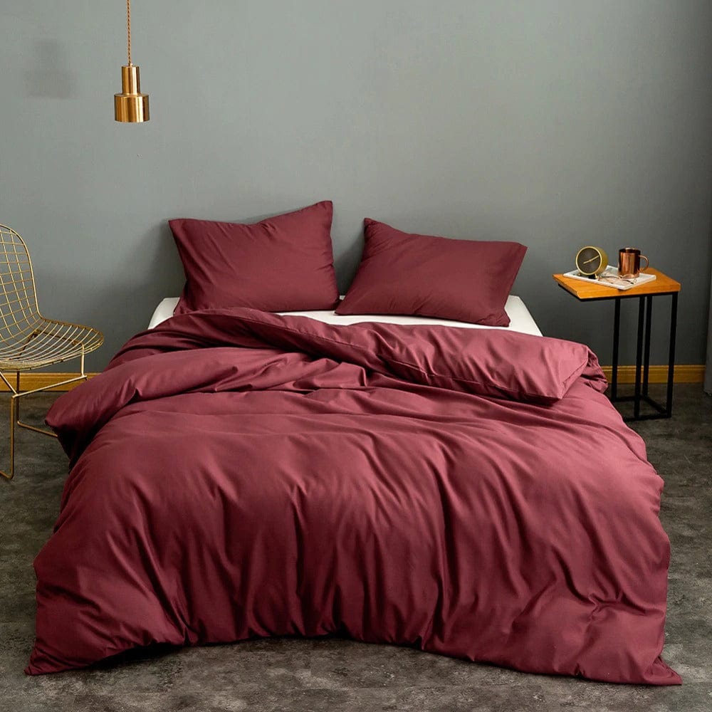 Burgundy Red Duvet Cover