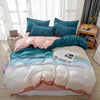 Scandinavian Duvet Cover 1 Person Turquoise Blue