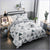 Scandinavian Duvet Cover Gray White