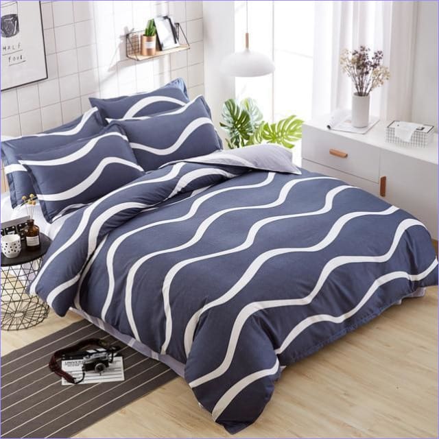 Blue Scandinavian Duvet Cover