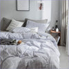 Gray and white Scandinavian duvet cover