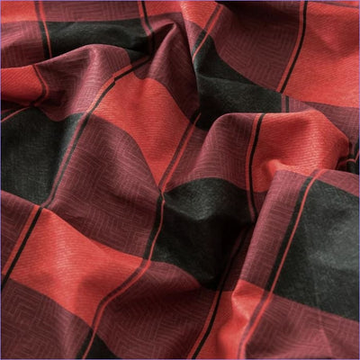 Red Tartan Duvet Cover