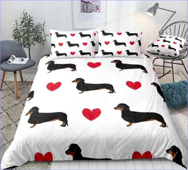 Dachshund Lovers Duvet Cover