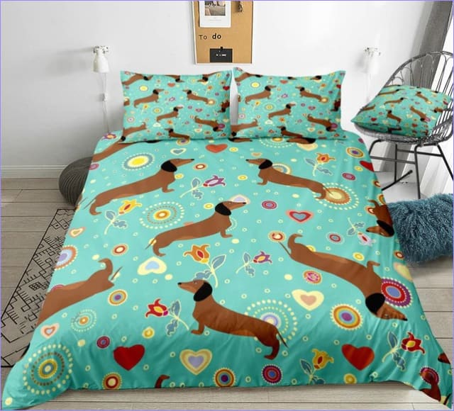 Zen Dachshund Duvet Cover