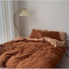 Duvet Cover Terracotta Brown / Beige