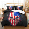 America Skull Duvet Cover