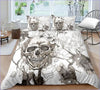 White Skull Duvet Cover