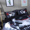 Skull Duvet Cover Woman with Makeup