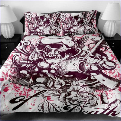 Skull & Gun Duvet Cover