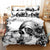 Black and White Mexican Skull Duvet Cover