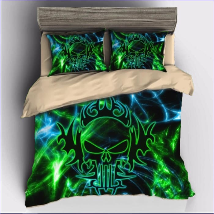 Punisher Tribal Skull Duvet Cover