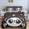 Panda Head Duvet Cover