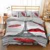 Paris Theme Duvet Cover