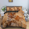 Tiger Duvet Cover 140x200 Brown