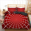 Red Spider Web Duvet Cover