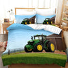 Green John Deere Tractor Duvet Cover