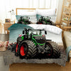 Green Massey Tractor Duvet Cover