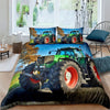 Green Tractor Duvet Cover