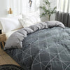 Gray Triangle Duvet Cover