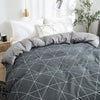 Gray Triangle Duvet Cover