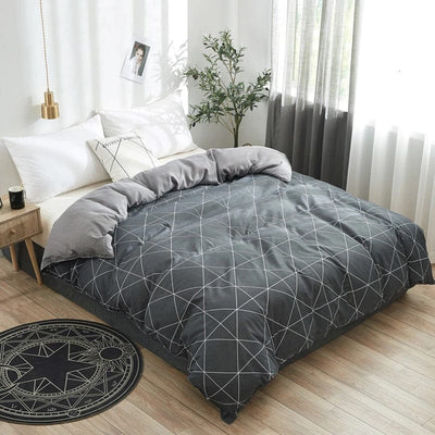 Gray Triangle Duvet Cover