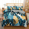 Tropical Blue and Orange Duvet Cover