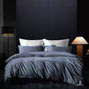 Plain Duvet Cover 100% Cotton Blue/Grey