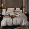 100% Gray Cotton Plain Duvet Cover