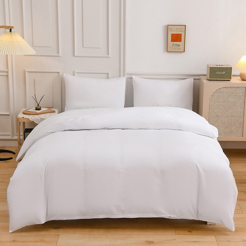 Duvet Cover Plain Polycotton Off White