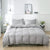 Plain Duvet Cover Polycotton Light Gray