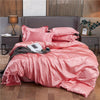 Shiny Pink Polycotton Plain Duvet Cover