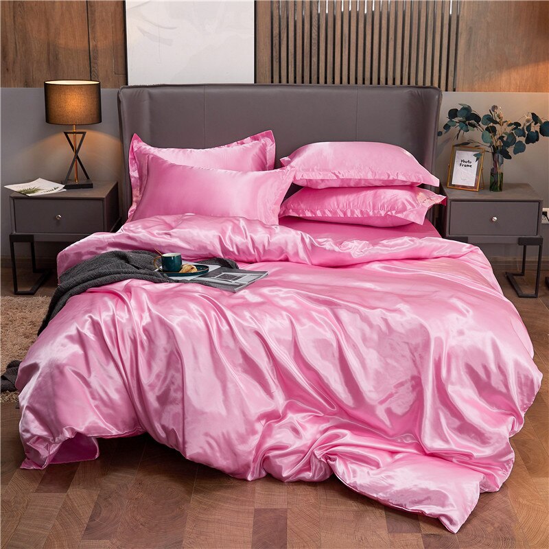 Plain Duvet Cover Polycotton Light Pink