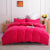 Plain Duvet Cover Polycotton Dark Pink